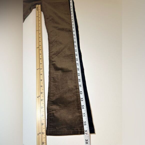 Adriano Goldschmied Mari Tuxedo Stripe Straight Brown Black Pants Women's 25 NWT - Picture 12 of 12